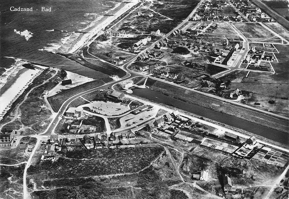 Luftaufnahme von Cadzand-Bad um 1950